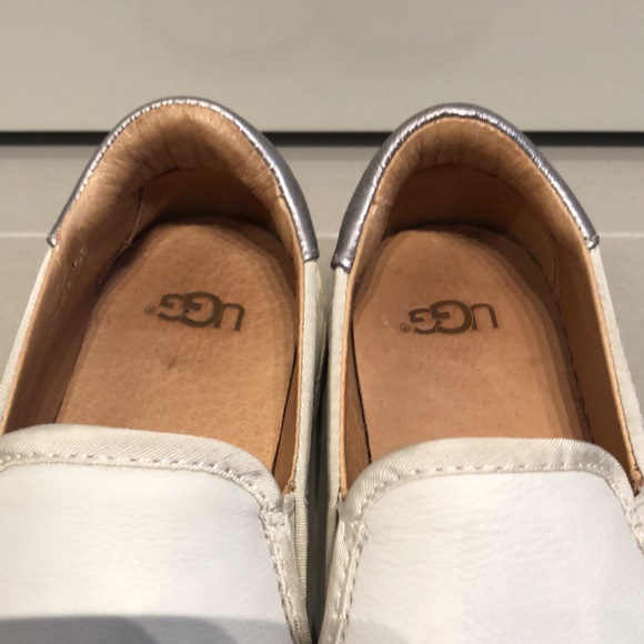 UGGs white leather shoes - Picture 5 of 8